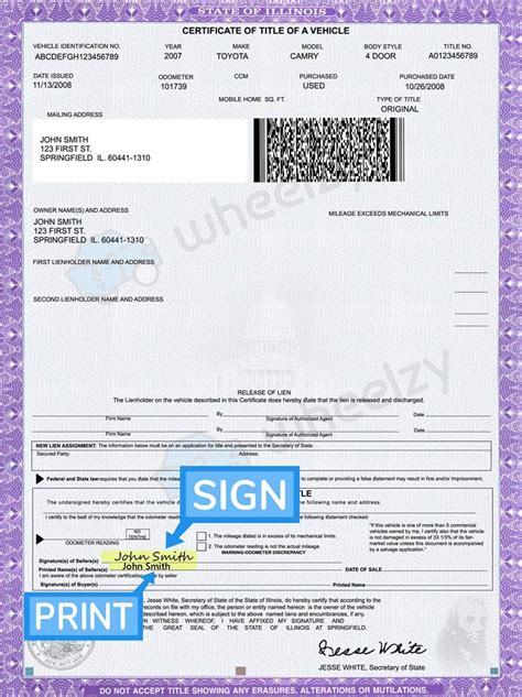 Application · Check Transfer or Title and Transfer if the applicant wants to transfer current plates. . How to transfer a car title in illinois to a family member